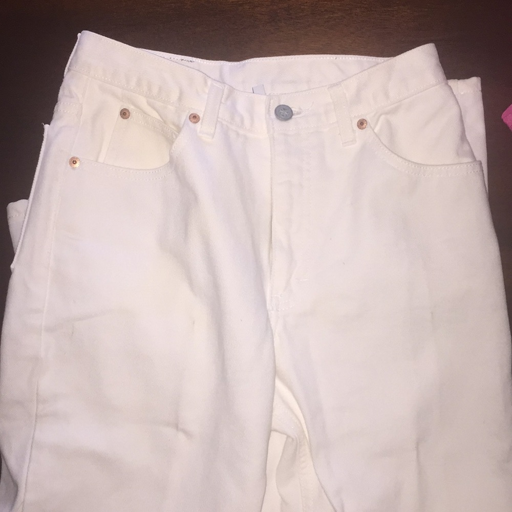 White Calvin Klein pants ankle length